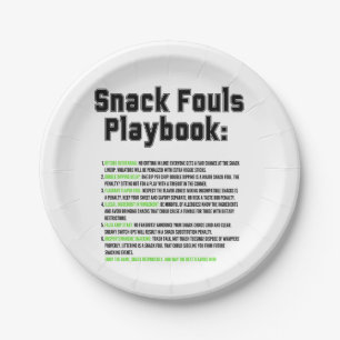 Prato De Papel Playbook Snack Fouls