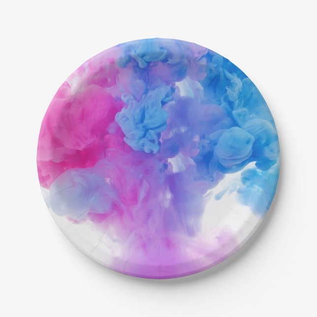 Prato De Papel Plumas de Tinta (Frente)