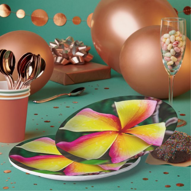 Prato De Papel Plumeria rubra (Múltiplo)