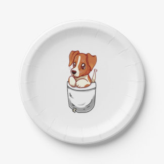 Prato De Papel Pocket Cute Jack Russell Terrier