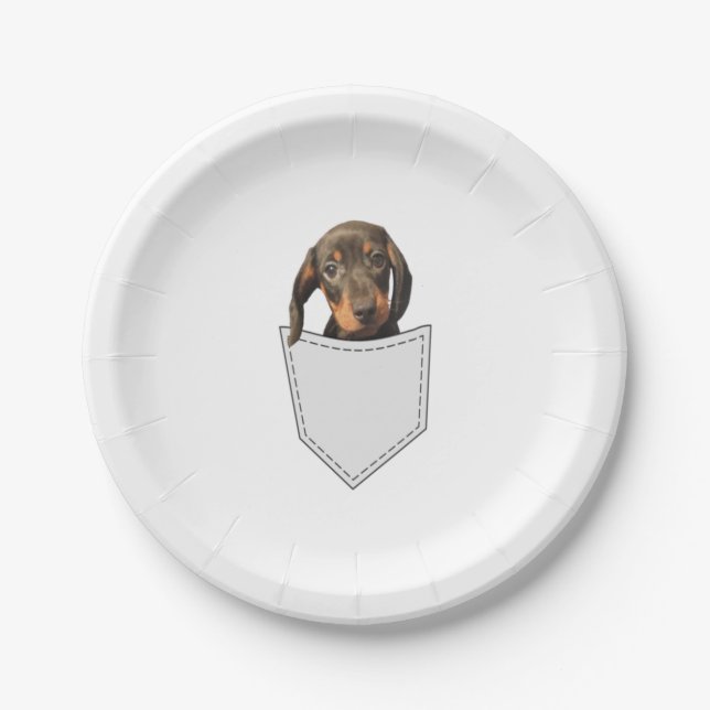 Prato De Papel Pocket Dog Dachshund (Frente)