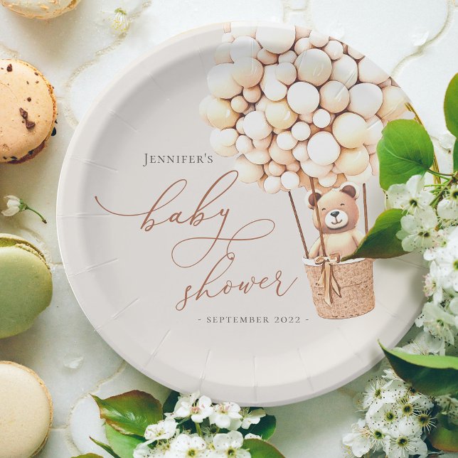 Prato De Papel Podemos Esperar! Chá de Bebê (Criador carregado)