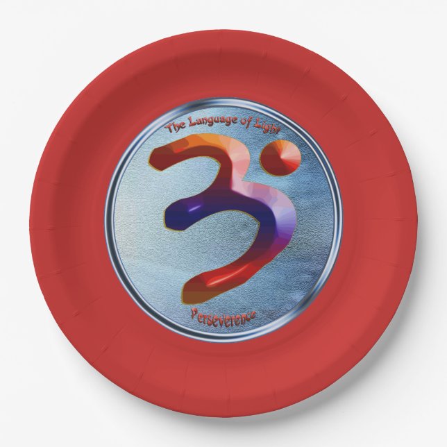 Prato De Papel Poder da Perseverança (Frente)