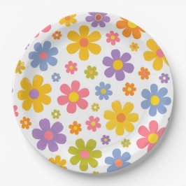 Prato De Papel Poder Floral Groovy