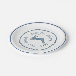 Prato De Papel Poem Bunny Bee Bunnies Bee Baby