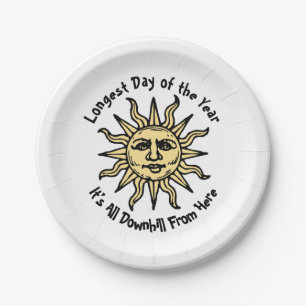 Prato De Papel Poema de Solstício de Verão