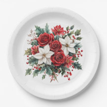 Poinsettia de Natal Elegante Tradicional