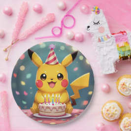 Prato De Papel Pokémon und seine Treue Freunde