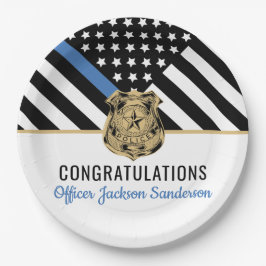 Prato De Papel Polícia da Polícia - Parte de Aposentadoria