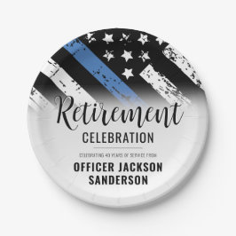Prato De Papel Polícia da Polícia - Parte de Aposentadoria