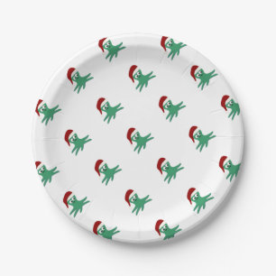 Prato De Papel Polvo de Natal