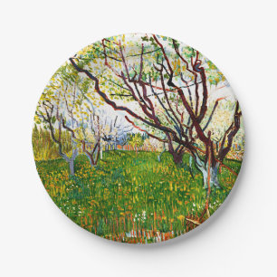 Prato De Papel Pomar Flor (1888) por Vincent Van Gogh