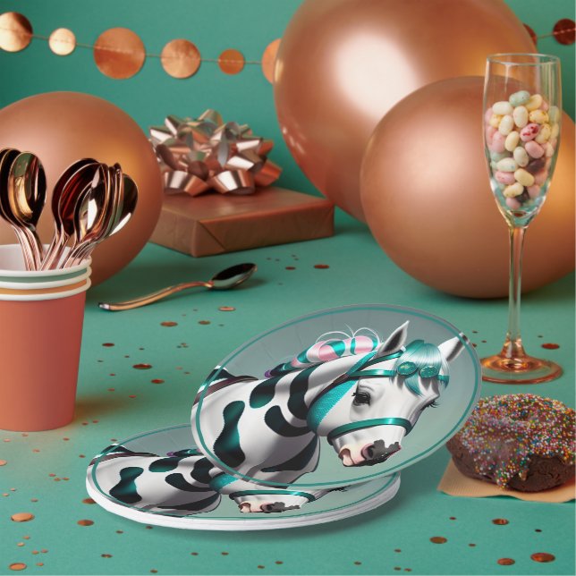 Prato De Papel Pôneo Espiritual 3D Bonito 7 (Múltiplo)