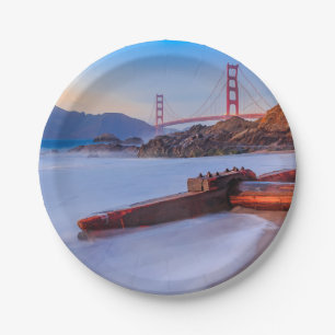 Prato De Papel Ponte ouro-Portão em São Francisco, Baker Beach