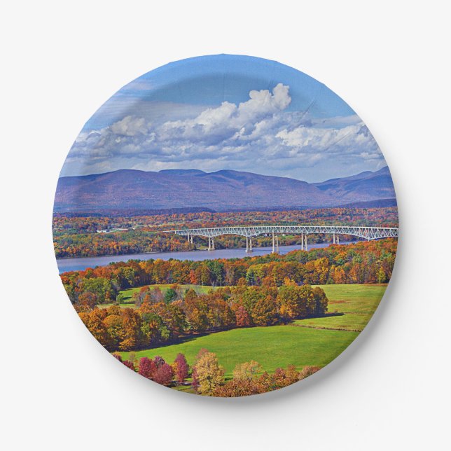 Prato De Papel Ponte Rhinecliff no outono (Frente)