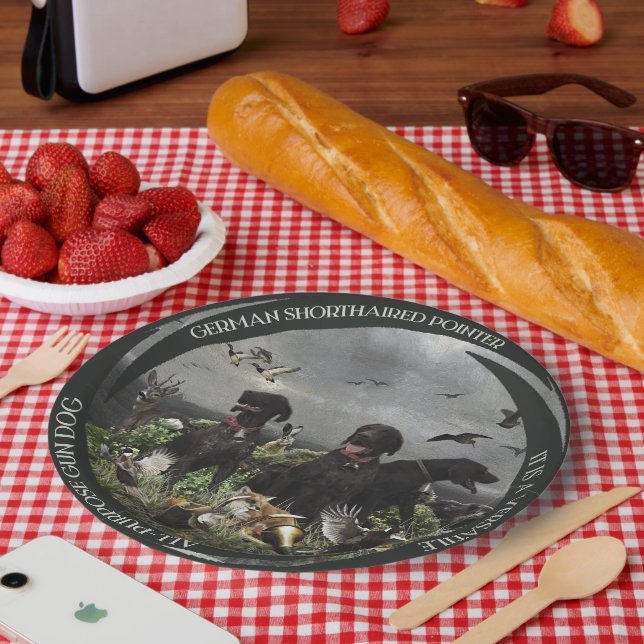 Prato De Papel Ponteiros abreviados alemães (Piquenique)