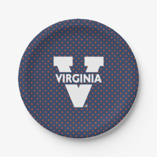 Prato De Papel Pontos de Bolinhas dos Virginia Cavaliers