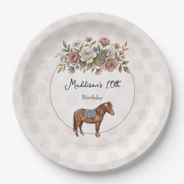 Prato De Papel Pony (Frente)