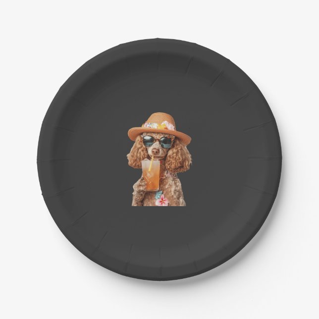Prato De Papel Poodle (Frente)