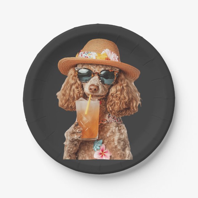 Prato De Papel Poodle (Frente)