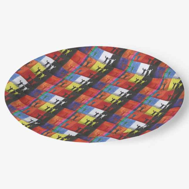 Prato De Papel Pop art no.1 by Yeshaya Dank - unity & harmony (Inclinado)