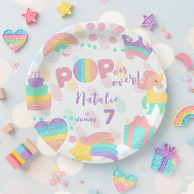 Pop! Criança de aniversário do Pastel pop it