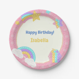 Prato De Papel Pop de Garota, Fidget Birthday