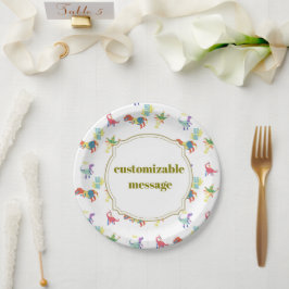 Prato De Papel Pop Kanji Dinosaur