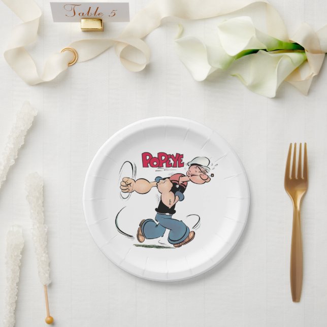 Prato de papel Popeye (Casamento)
