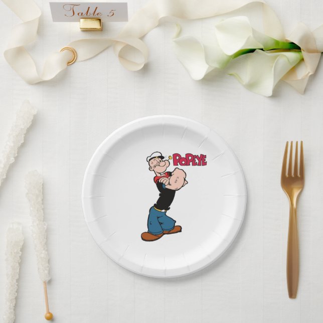 Prato de papel Popeye (Casamento)