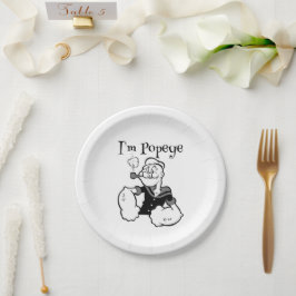 Prato de papel Popeye