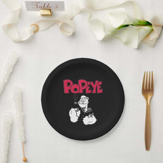 Prato de Papel Popeye (Casamento)
