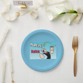 Prato de papel Popeye