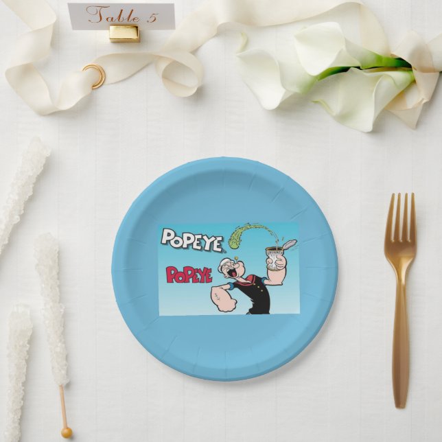 Prato de papel Popeye (Casamento)