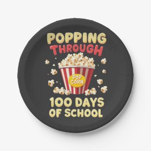 Prato De Papel Popping 100 Dias de Escola