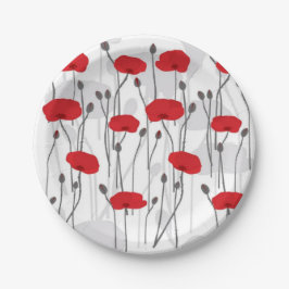 Prato De Papel Poppy flower gift botanical pretty monogram