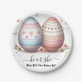 Prato De Papel Por Jogos Oh Baby Joint Dois Dois Sexos Revelação