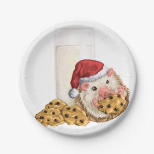 Prato De Papel Porco do biscoito do Natal