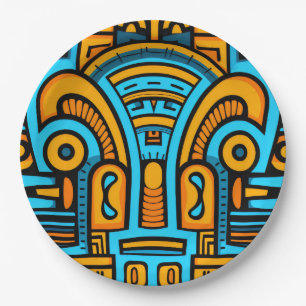 Prato De Papel Portas de Arca Decorativa abstrato