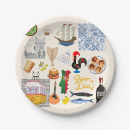 Prato De Papel Portugal - Símbolos Viagem Amantes