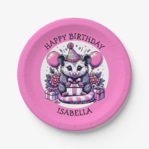 Posum de aniversário da garota personalizada