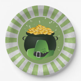 Prato De Papel Pote o' Dourado Leprechaun Hat