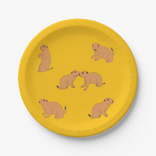 Prato De Papel Prairie Dogs