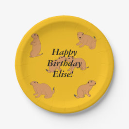 Prato De Papel Prairie Dogs Birthday