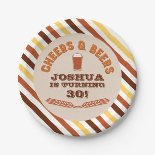 Prato De Papel Pratas de Aniversário de Saúde e Cervejas