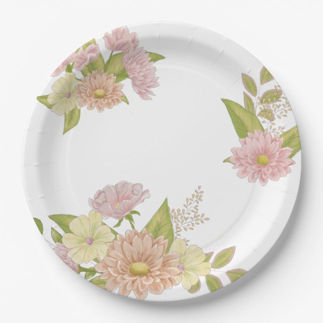 Prato De Papel Prateleiras de papel no mundo do mar (Frente)