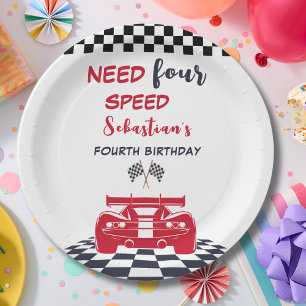 Prato De Papel Precisa de quatro velocidades de quatro aniversári