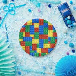 Prato De Papel Prédio Bloqueia Convite De Aniversário, Meninos An