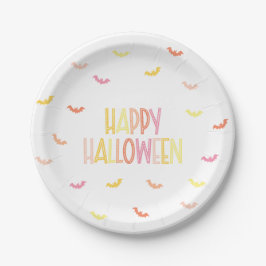 Prato De Papel Preppy Happy Halloween
