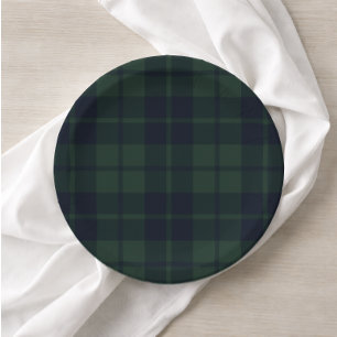 Prato De Papel Preppy Polo Xadrez Escocês
